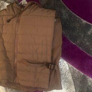 Brown Quilted Women's Vest